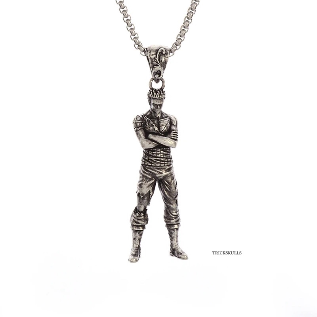 Anime Hero Man Action Figure Pendant Punk Gaming Streetwear 60cm Round Box Chain